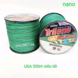 dây dù câu cá triline 300m tàng hình siêu tải