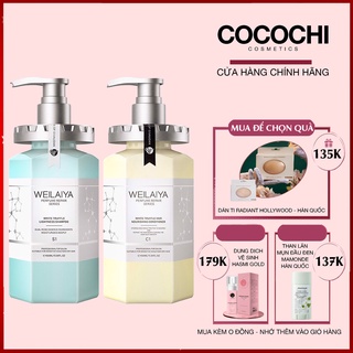 Dầu gội WEILAIYA, Dầu gội phục hồi đa tầng nấm truffle WEILAIYA phục hồi tóc khô xơ 450ml