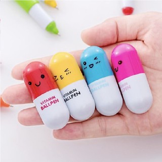 Bút bi mực xanh hình viên vitamin siêu hot [vừa viết vừa làm đồ chơi thích hợp làm quà tặng cho trẻ nhỏ]