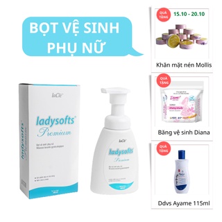 [BÁN SỈ] Combo 10 chai bọt vệ sinh phụ nữ Laclé Ladysoft Premium dung tích 100ml/Chai