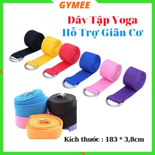 Dây Đai Tập Yoga Giãn Cơ Sợi Cotton Hỗ Trợ Tập Động Tác Khó, Dây Tập Yoga Loại 1 Dài 1,83m Tăng Dẻo Dai Cơ Thể