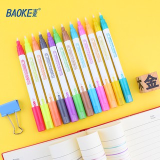 Bút Màu Ánh Nhủ Đánh Dấu Kẻ Vạch Sáng Tạo-BAOKE/MP4909