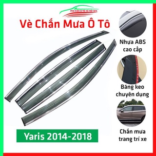 Vè che mưa cho xe ô tô Yaris 2014-2018 chỉ mạ