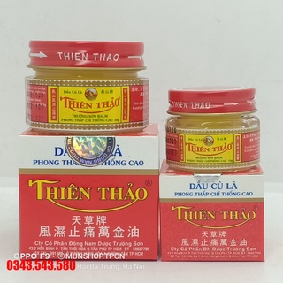 Dầu cù là THIÊN THẢO - Phong thấp đau khớp, nhức đầu, cảm cúm