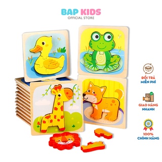 Đồ chơi gỗ Bapkids, Tranh ghép hình nổi 3D size to