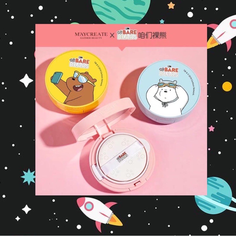 ( HÀNG ORDER ) PHẤN NƯỚC WE BARE BEARS × MAYCREATE