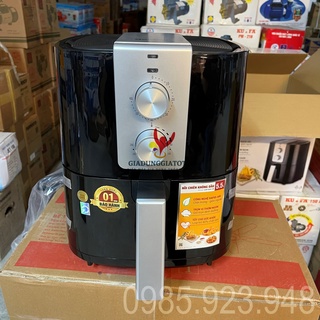 Nồi chiên không dầu Goldsun 5.5L cơ GAF5841-M-Hàng chính hãng-Bảo hành 12 tháng- giảm 80% chất béo