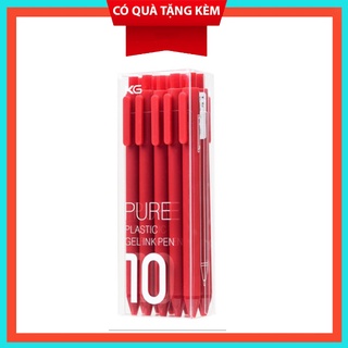 Hộp Bút Kaco PURE 10 Chiếc Cao cấp màu Đỏ