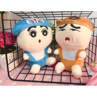 gấu bông shin mặc áo doremon thú bông G2B90 20cm