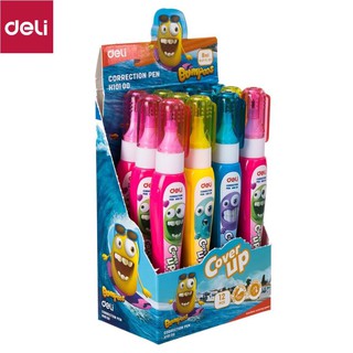 Combo 2 bút xoá nước 8ml Deli - Hồng / Xanh dương / Vàng - EH10100 [Deli]