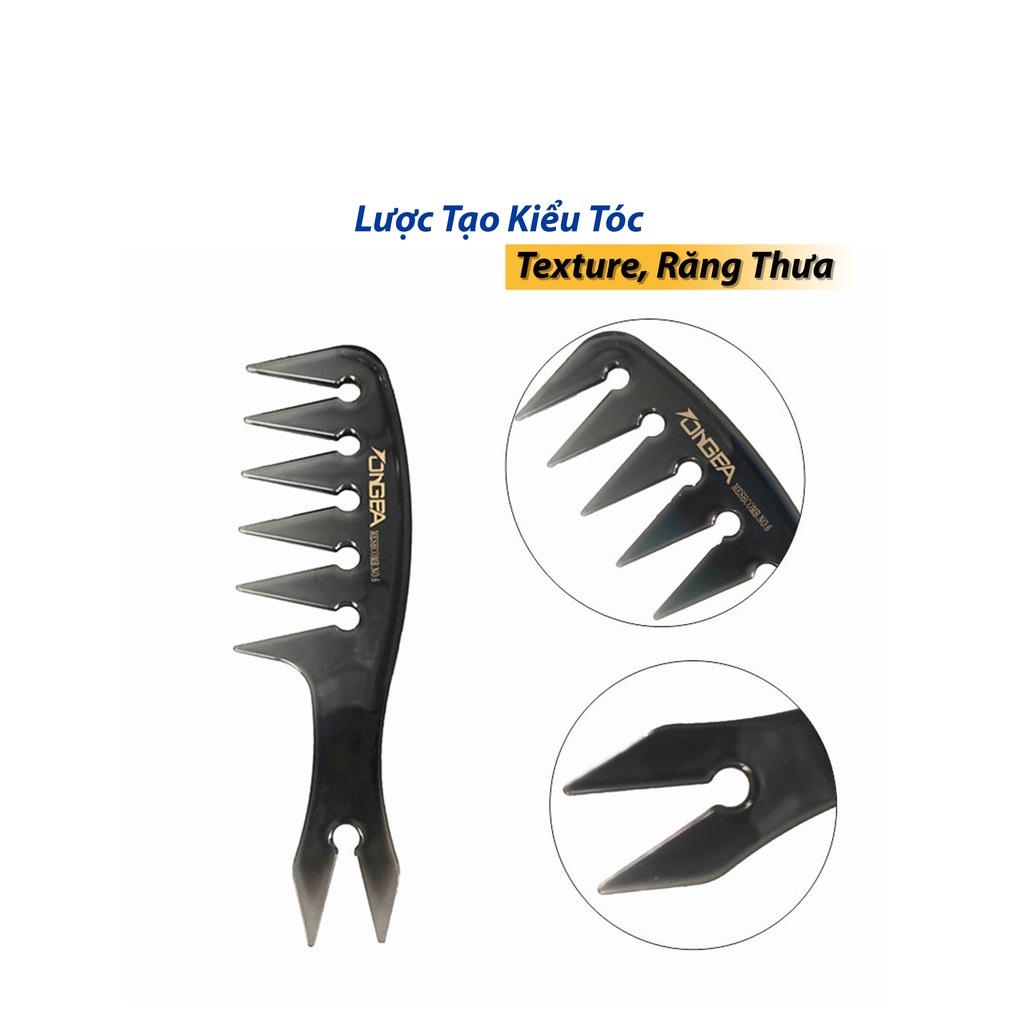 Lược Tạo Kiểu Tóc Nam Texture, Răng Thưa