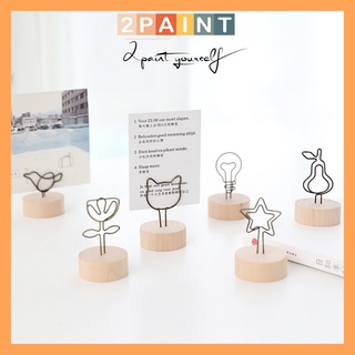 Kẹp gỗ, kẹp gắn ảnh đế gỗ decor, trang trí để bàn, treo postcard, stiker, thiệp hoa khô