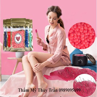 (V) Combo nồi nấu sáp wax lông tại nhà Pro wax 100 kèm 100g sáp vỏ vàng,que