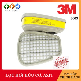 Phin lọc 3M 6003 lọc hơi hữu cơ và vô cơ(trừ sâu,hơi sơn,hóa chất)dùng cho mặt nạ phòng độc 3M 6200 3M 7502 3M 6800[FFD]