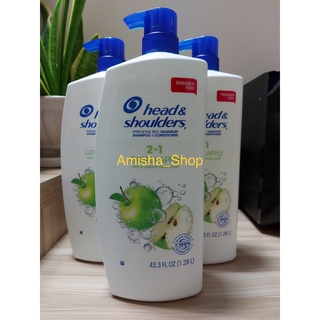 Dầu gội và xả 2 trong 1 hương táo Head &amp; Shoulders Green Apple 1.28 lít
