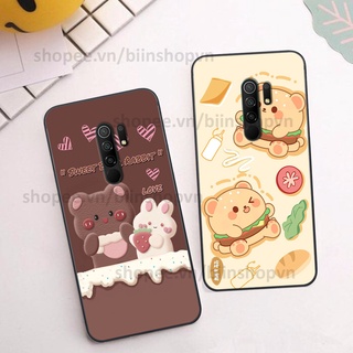 Ốp Xiaomi Redmi 9 in hình gấu chocolate kẹo ngọt siêu đẹp siêu xinh