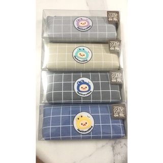 Hộp bút vải ví đựng bút vải hoạ tiết kẻ caro ms 2018