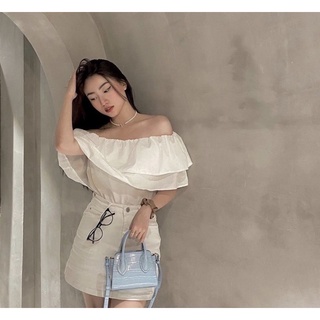 ÁO BẸT VAI BÈO 2 TẦNG [Moment House]