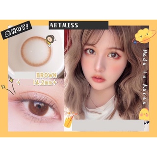 Nâu mật ong HONEY áp tròng 14.0(0 độ cận)