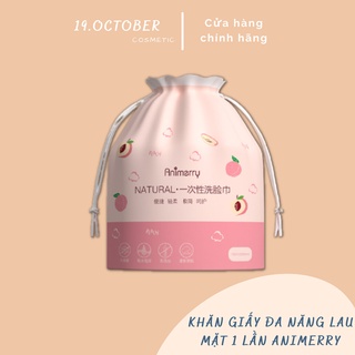 Khăn Lau Mặt Khô Đa Năng Dùng 1 Lần Animerry Siêu Dai Cotton Mềm Mịn