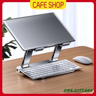 LS515 - Giá đỡ laptop tablet bằng nhôm kiêm đế tản nhiệt nâng Macbook Laptop điều chỉnh góc nghiêng độ cao