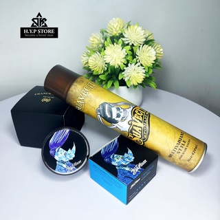 Sáp Vuốt Tóc Nam Bluman Tê Giác Kèm Gôm Xịt Tóc Suavecito Cao Cấp 420ML