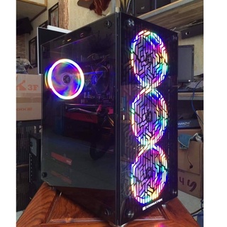 Máy tính cấu hình cao chơi game làm đồ họa vỏ LED RGB đẹp giá siêu thơm có thu wifi