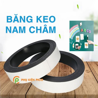 Nam châm dẻo có băng keo cuộn dài 1m, 2m, 3m làm bảng tên, ghi thông tin lên bảng từ, tủ lạnh, rèm cửa sổ