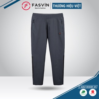 Quần gió thể thao nam Fasvin ống suông 01 lớp vải co giãn cao cấp DC20423.2.HN