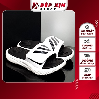 Dép ADIDAS ALPHABOUNCE Thái Lan cao cấp siêu bền nhẹ (Đen Quai Trắng)