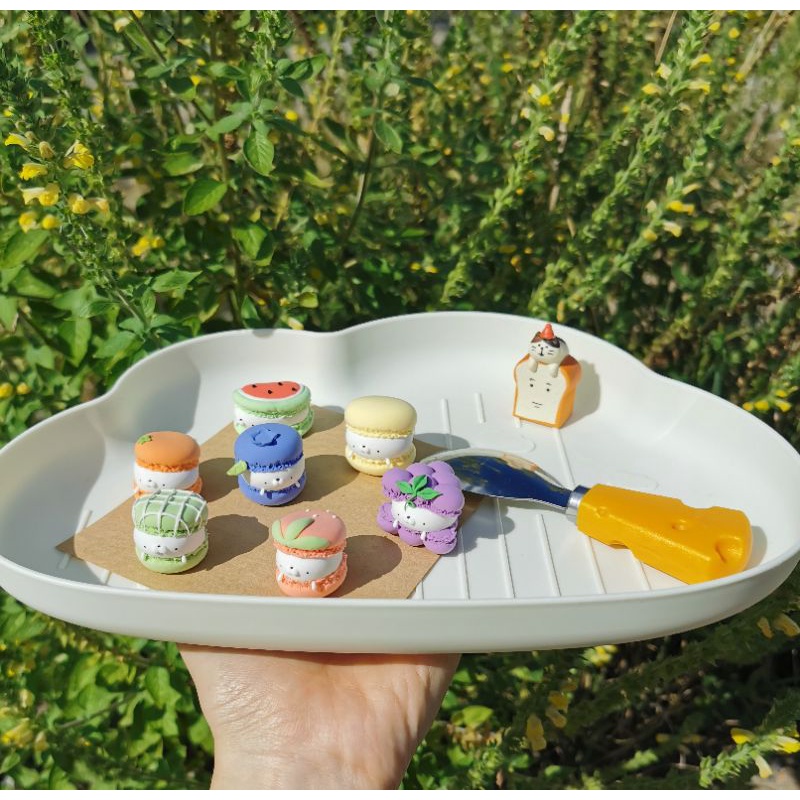 Charm đất sét siêu nhẹ bánh macaron