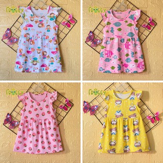 Váy, đầm thun cotton Cánh Tiên Froggy cho bé gái, chất vải thun cotton 4 chiều