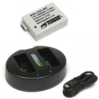 Bộ 1 Pin 1 Sạc Wasabi Cho Canon LP-E8 Dùng Cho Canon 550D,600D,700D