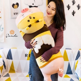 Gấu Bông Heo Ong Vàng cute , Thú Nhồi Bông Ong Vàng Cosplay Khổng Lồ Siêu Mịn dễ Thương Kích Thước 55 cm