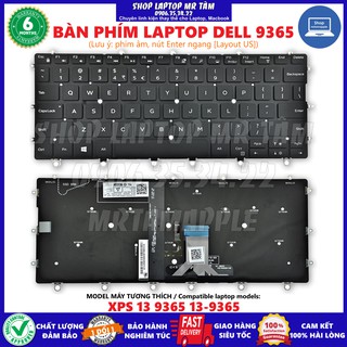 (KEYBOARD) BÀN PHÍM LAPTOP DELL XPS 9365 dùng cho XPS 13 9365 13-9365