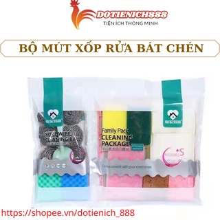 mút xốp rửa bát rửa chén đa năng set 22 miếng