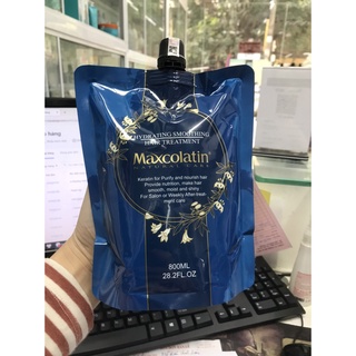 Hấp túi Maxcolatin phục hồi siêu mượt 800ml