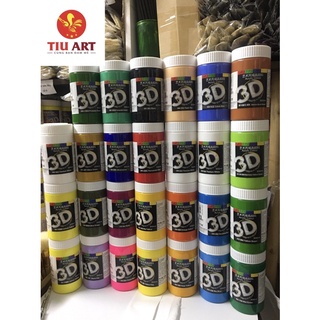 Màu Acrylic 3D 300ml Chính hãng Chinjoo (Bảng màu 2)