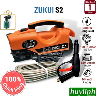 Máy xịt rửa xe mini Zukui S2 - 2000W - Tặng bình xà bông (Osaka 2000W)