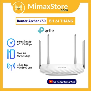 [Hỏa Tốc - HCM] Bộ Phát Wifi Băng Tần Kếp Archer C50 AC1200 Tp-link | Hàng Chính Hãng | Bảo Hành 2 Năm | Mimax Store