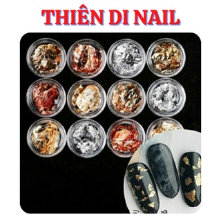 Giấy bạc nhún nail, giấy nhún bạc trang trí móng Thiên Di Nail