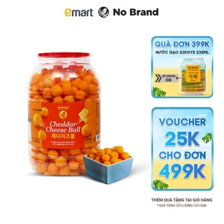 Snack Phô Mai Viên Size Jumbo Cheddar Cheese Ball No Brand 370g - Emart VN