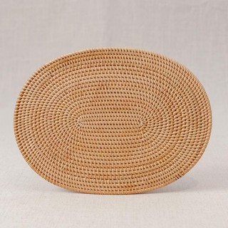 Miếng lót suất ăn mây guột Sa Maison, Hình Oval/Chữ nhật, 2 kích thước