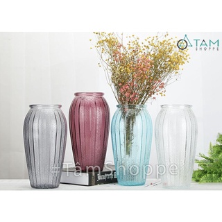 [CAO CẤP] Bình hoa thủy tinh màu trong suốt số 53