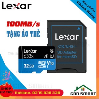 Thẻ nhớ MciroSD 32GB U3 Lexar Tốc độ cao Class 10 Chính hãng -Thích hợp lắp cho Camera Ezviz