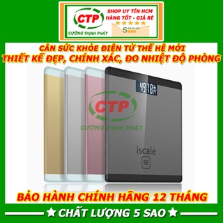 Cân Sức Khỏe Điện Tử Đo Nhiệt Độ Phòng 26x26cm