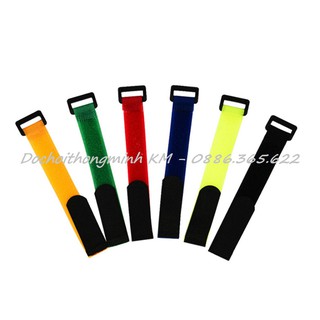 Dây Velcro khóa nhựa buộc gọn dây điện dây cáp nhiều màu