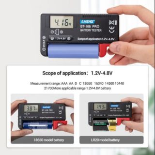 Thiết bị kiểm tra pin BT-168 PRO (1,2V-9V)
