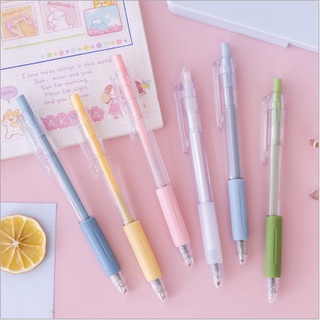 [Mã LIFE1003ALL giảm 10% đơn 50K] Bút Bi Bấm Mực Gel Trong Suốt MACRON Ngòi 0.5mm Mực đen