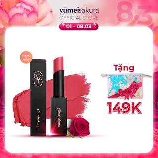 [Hàng mẫu] Son Lì Mịn Siêu Dưỡng Yumeisakura Matte Revolution màu Hồng Cam YMS09 3.5gr